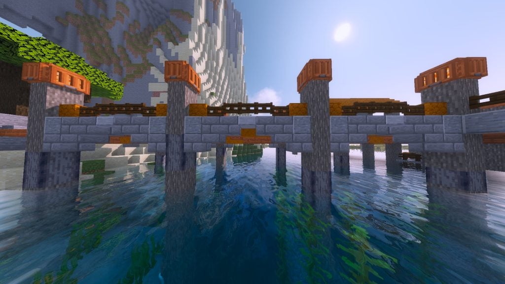 Acacia Bridge Design - Best Minecraft Bridge Ideas